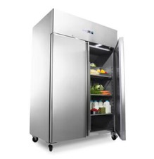 Gastro Doppeltür Kühlschrank Volltür Kühlschrank 1200 Liter Edelstahl Fridge Neu