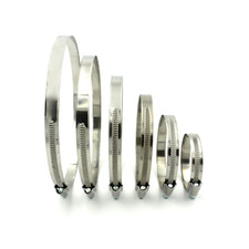 Schlauchschellen Edelstahl A4 V4A W5 Rohrschellen Ø 8-160 mm Bandbreite 9/12 mm
