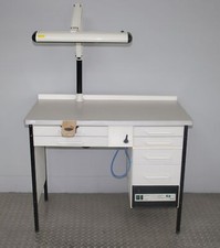 Dentallabor Einzel-Arbeitsplatz / Techniktisch mt Holzfaserplatte # 05119