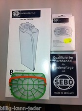 SEBO FILTERBOX 7029ER für FELIX ,DART  8 Staubsaugertüten mit Motorfilter 7012ER