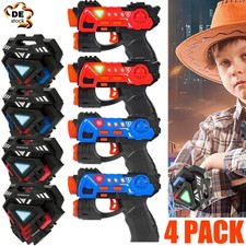 4x Laser Tag Guns Set Infrarot Laserpistolen Kinder Spielzeug Pistole Geschenk~