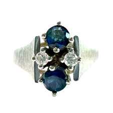 Ring 585 Weißgold  008 ct