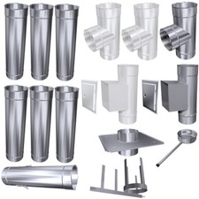 Schornsteinsanierung Kaminsanierung DN150 Bausatz Konfigurator Edelstahl EW 