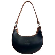 Modarno Damen Handtasche abnehmbar zweifarbig aus echtem Rindsleder