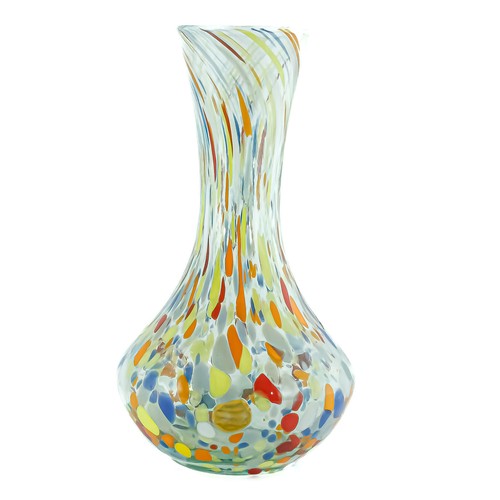 Murano glasvase grün orange - glasvase,