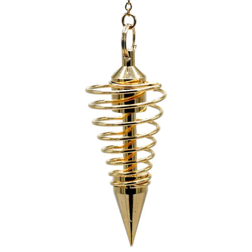 Pendelspirale aus vergoldetem