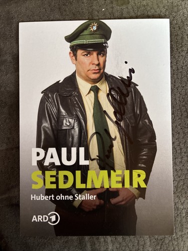 Autogrammkarte paul sedlmeir - paul,
