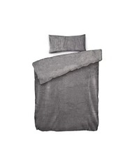 MONT CHALET Bettwäsche Mikrofaser Chinchilla Einzelbett, 2tlg 135 X 200 Cm Grau