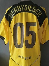 Borussia ⚽BVB⚽ Dortmund Trikot XL Saison 2004 Sondertrikot DERBYSIEGER 2005 EON.