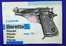 Bedienungsanleitung Pistole Beretta Mod.70
