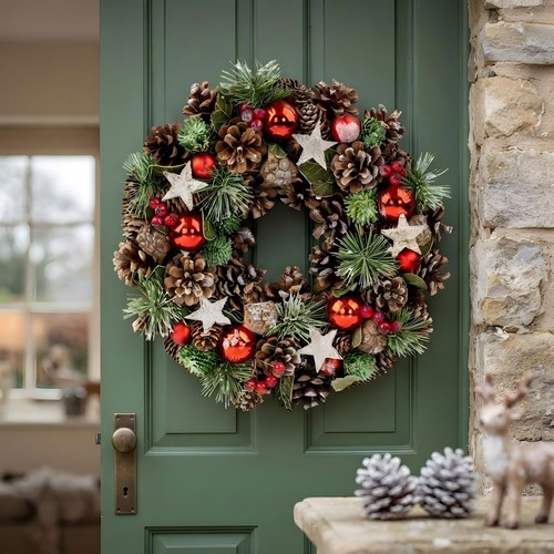Weihnachtskranz 34cm türkranz - weihnachtskranz,