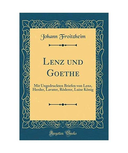 Lenz und goethe - und, mit