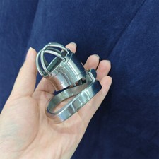 Keuschheitskäfig aus Edelstahl Peniskäfig mit Schloss Chastity Cage BDSM Bondage