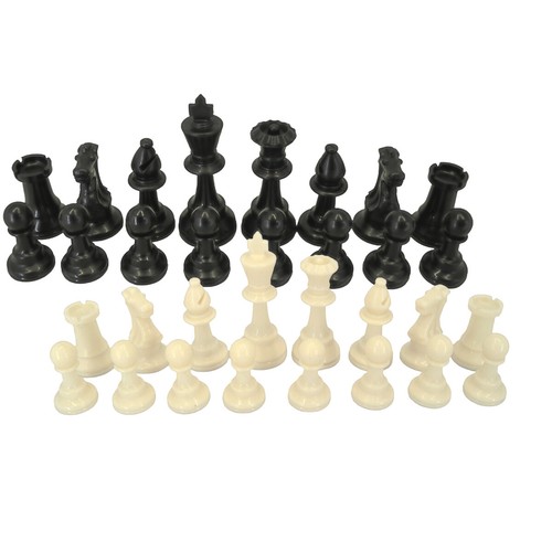 Schachfiguren aus kunststoff - aus,