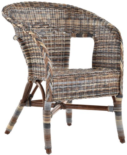 Rattan-Sessel/Stapelsessel