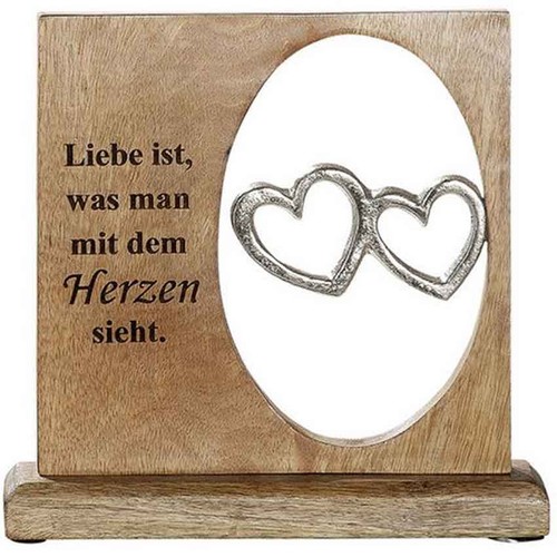 Holzaufsteller liebe ist - ist, was