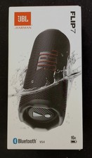 JBL Flip 7 kabelloser tragbarer Bluetooth-Lautsprecher schwarz NEU & OVP