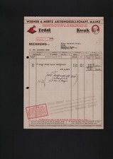 Mainz rechnung 1934 werner - mainz,,