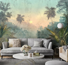 Fototapete Dschungel Wald Vintage Retro Wohnzimmer VLIES TAPETE XXL + KLEISTER