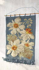 vintage alter  Wandteppich Wandbehang mid century 50er 60er Handarbeit