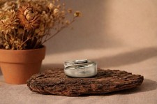 Ring aus einem versilberten