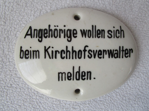 Angehörige kirchhofsverwalter - angehörige,