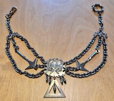 gebraucht Perlmutt Zunft Prachtuhrkette Dachdecker Schmuckkette Perlmuttkette