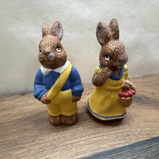 Hasenfiguren Set blau gelb