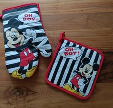 Ofen Handschuh und Topflappen, Mickey Mouse, neu