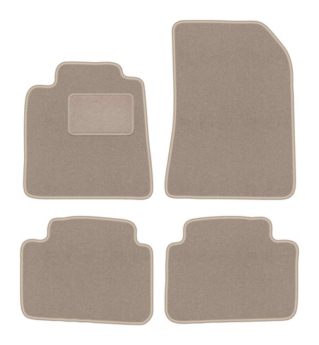 Auto fußmatten velours - velours, beige