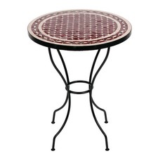 Marokkanischer Mosaiktisch "RENAK" Tisch Bistrotisch Gartentisch 60cm