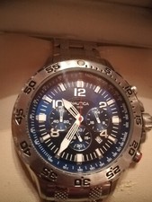 Herren Chronograph "NAUTICA" 100 M Wasserdicht wie NEU