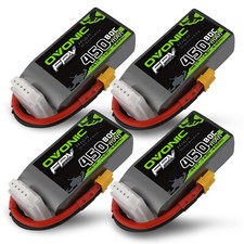 4X OVONIC 4S 450mAh Lipo Akku 14.8V 80C XT30 für 2″ 3″ FPV drone Beta85X Whoop