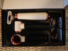 Haarfön Warmluft Lockenstab 5 in 1 weiß/gold neu in geöffneter OVP