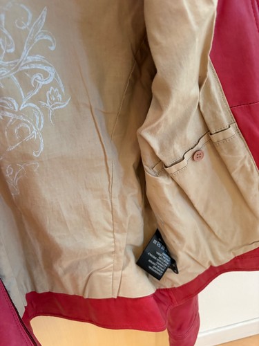 Echte lederjacke rot 36 - echte,