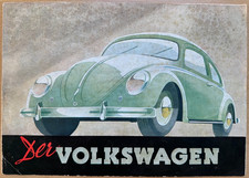 Original Werbung Prospekt Volkswagen VW Käfer Brezel Typ 1, 1950, sehr selten