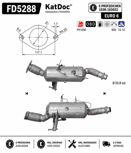 Dpf partikelfilter nissan - dpf,