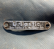 original Vorkrieg Drilastic Sattel Schild BMW R75 Zündapp KS Ardie NSU  [4069-2]