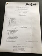 Bachert TS4 / 5 Tragkraftspritze Wasserpumpe Bedienungsanleitung ILO L372 Motor