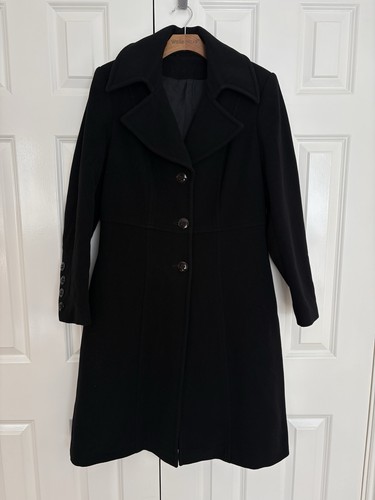 Vintage schwarz wolle kaschmir - schwarz,