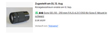 ✅ 📸  Sony SEL 55 - 210 mm