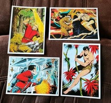 4x Hethke Comic Postkarten