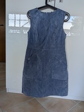 Echtleder Kleid Orsay neu Blau