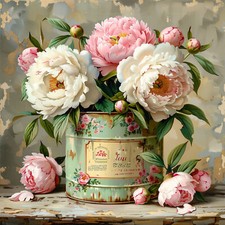 Deko Bild Vintage Retro Dosen