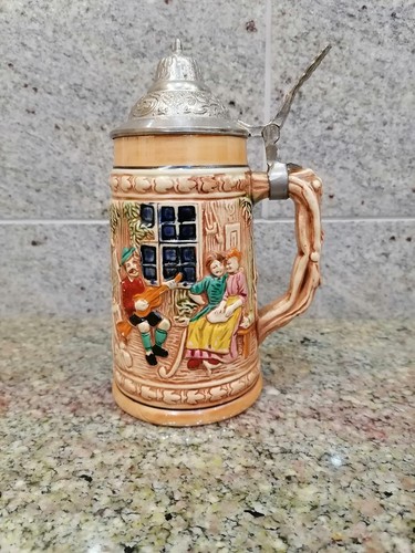 Vintage bierkrug mit - vintage,