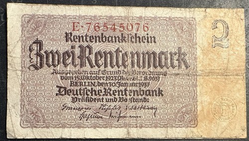 Rentenbankschein rentenmark - rentenbankschein,