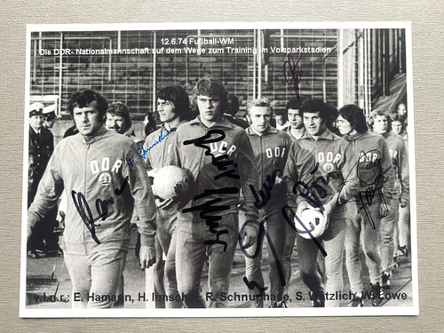 Ddr team 1974 - 1974, signiert)