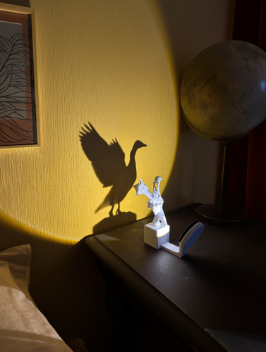 Schattenlampe gans lampe led - schattenlampe,