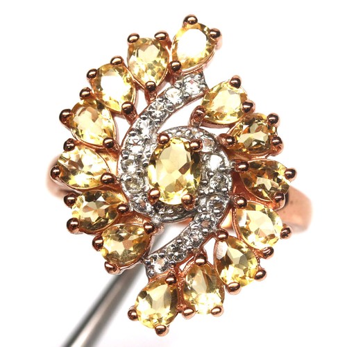 Ring gelber citrin gelb - ring,