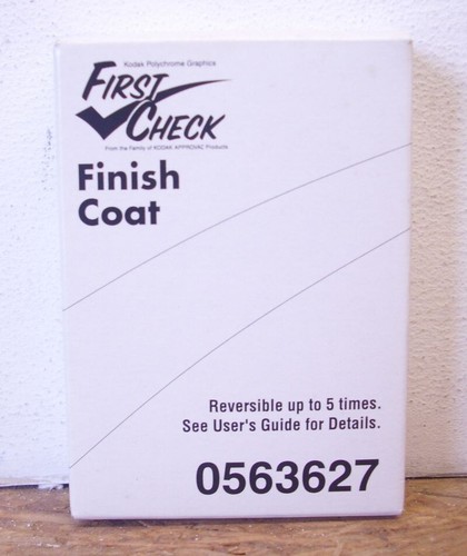 Kodak first check - kodak, finish